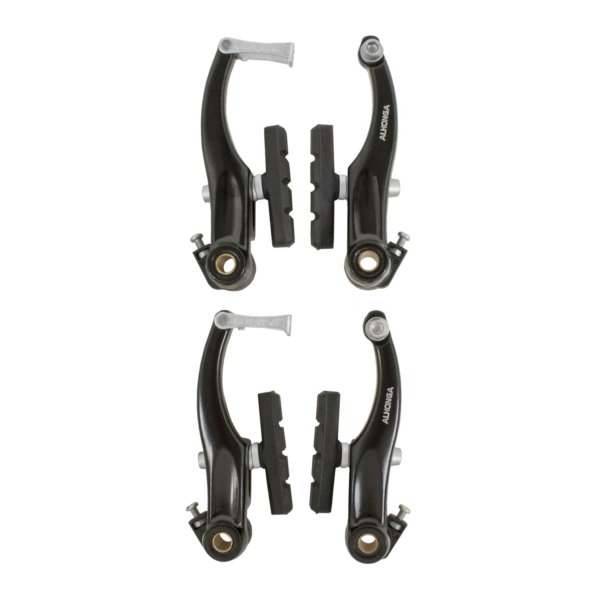 HERRADURA FRENO V-BRAKE ALUMINIO HJ-612AD7 DEL/TRAS. NEGRA