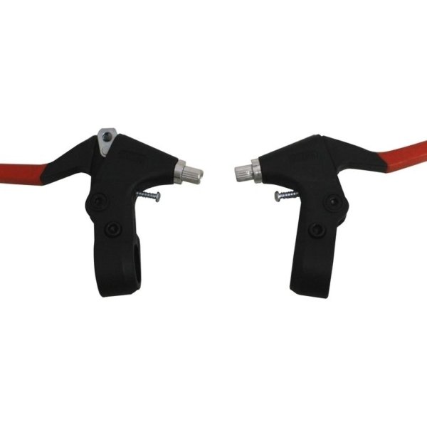 MANILLA FRENO M.T.B. RESINA BL-205 -A 3 DEDOS ROJO/NEGRO