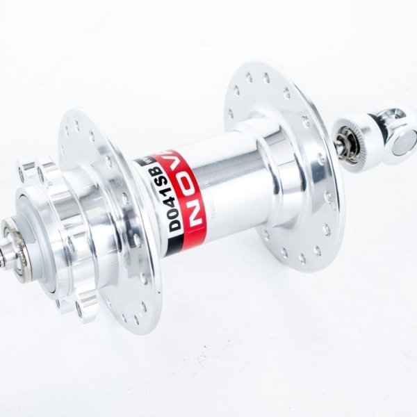 MAZA BLOQUEO DEL. DISCO APERN. EJE ALUM. 9mm 32 H SILVER