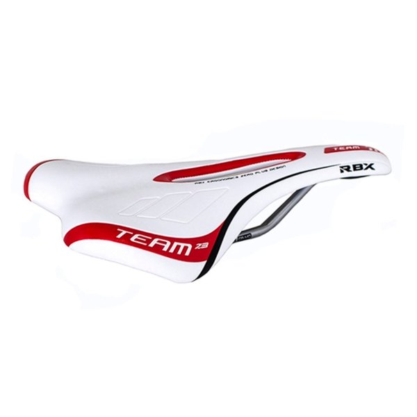 ASIENTO M.T.B. D305 272mm x 140mm  BLANCO/ROJO