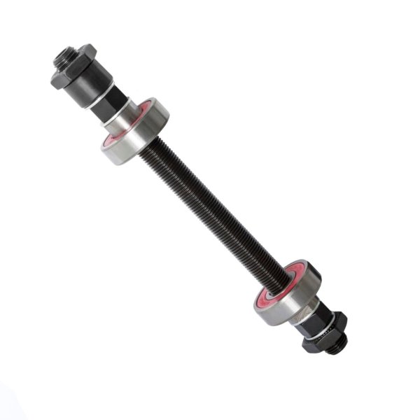 EJE MAZA PERFORADO BLOQUEO RODAMIENTO SELLADO TRASERO 145mm
