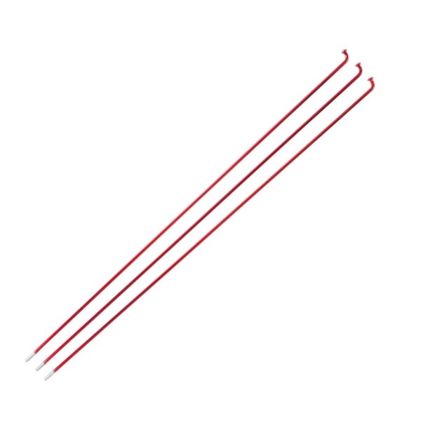 RAYOS 263 mm COLOR ROJO NIPLE LARGO