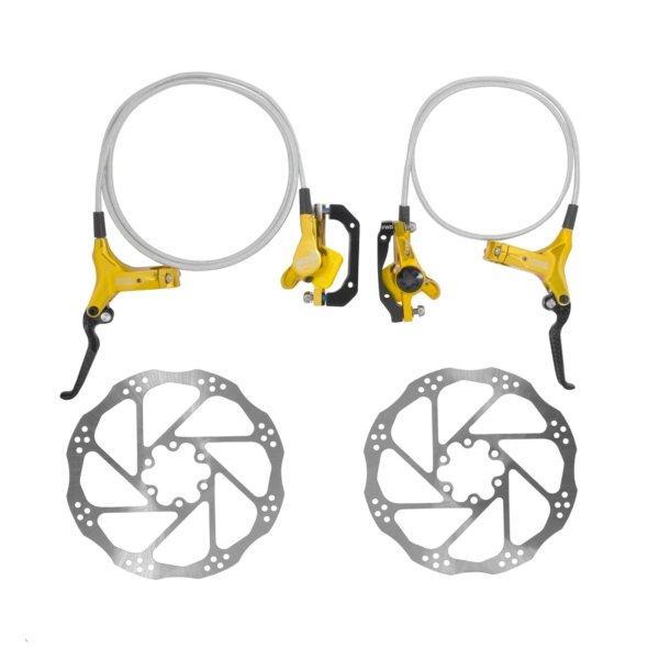 FRENO DE DISCO HIDRAULICO CARBON DEL /TRAS. ELITE GOLD