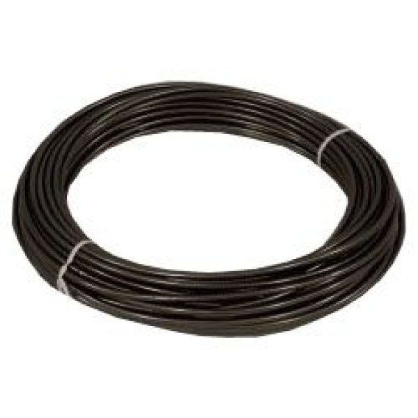 CABLE FUNDA FRENO NEGRO TRANSPARENTE INT/TEFLON  5mm/25mts.