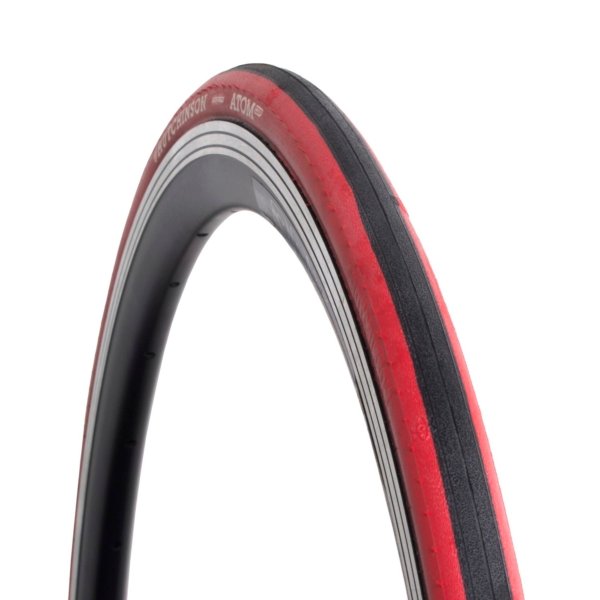 NEUMATICO 700 X 23C ATOM TS NEGRO ROJO