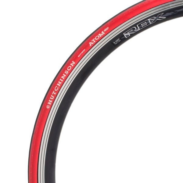 NEUMATICO 700 X 23C ATOM TS NEGRO ROJO