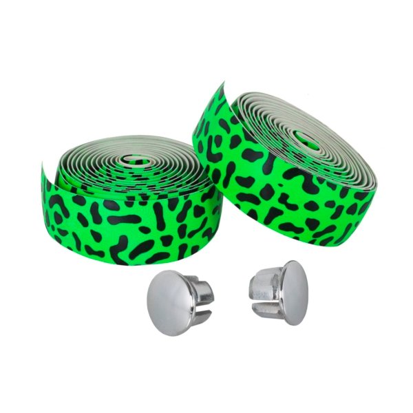 HUINCHA MANUBRIO DOS TONOS NEON NEGRA